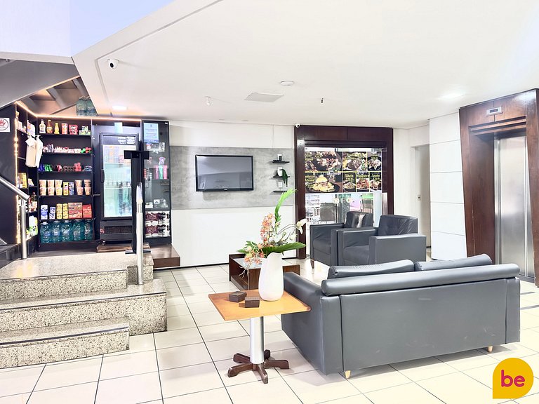 Apartamento decorado com vista mar linda