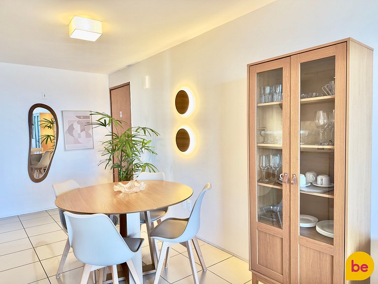 Apartamento decorado com vista mar linda