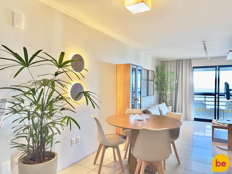 Apartamento decorado com vista mar linda