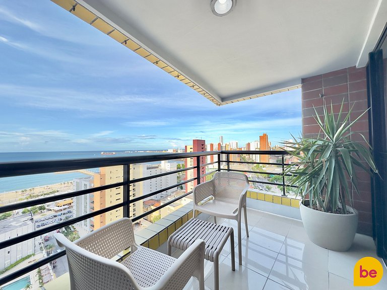 Apartamento decorado com vista mar linda