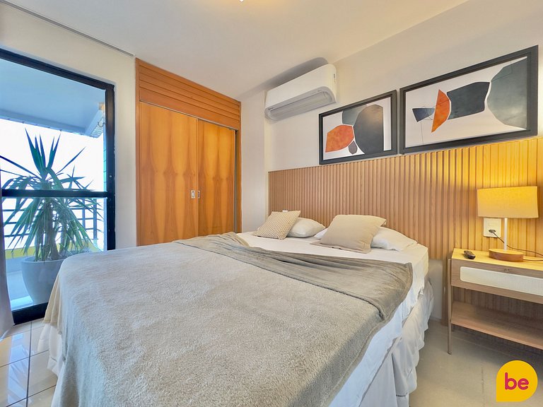 Apartamento decorado com vista mar linda