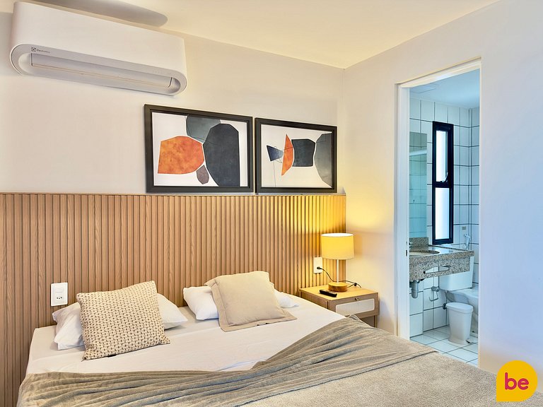 Apartamento decorado com vista mar linda