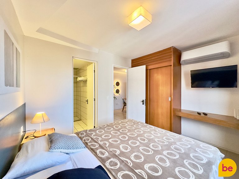 Apartamento decorado com vista mar linda