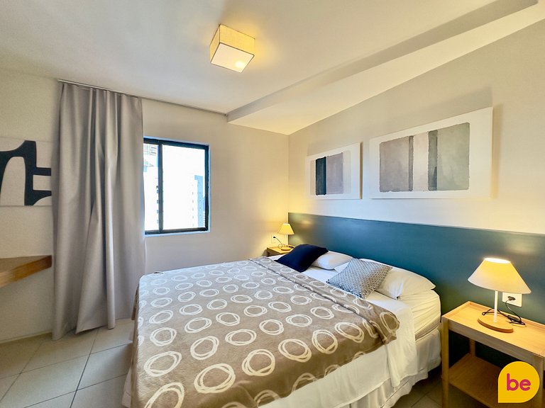 Apartamento decorado com vista mar linda