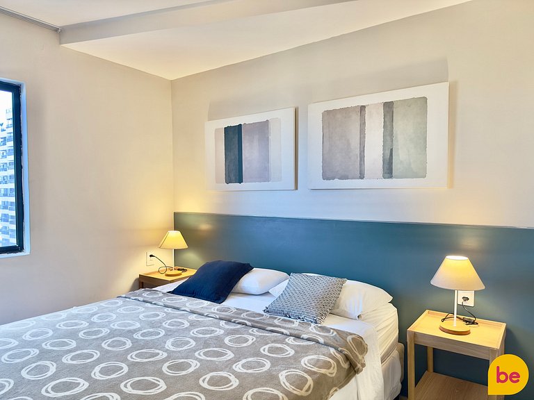 Apartamento decorado com vista mar linda