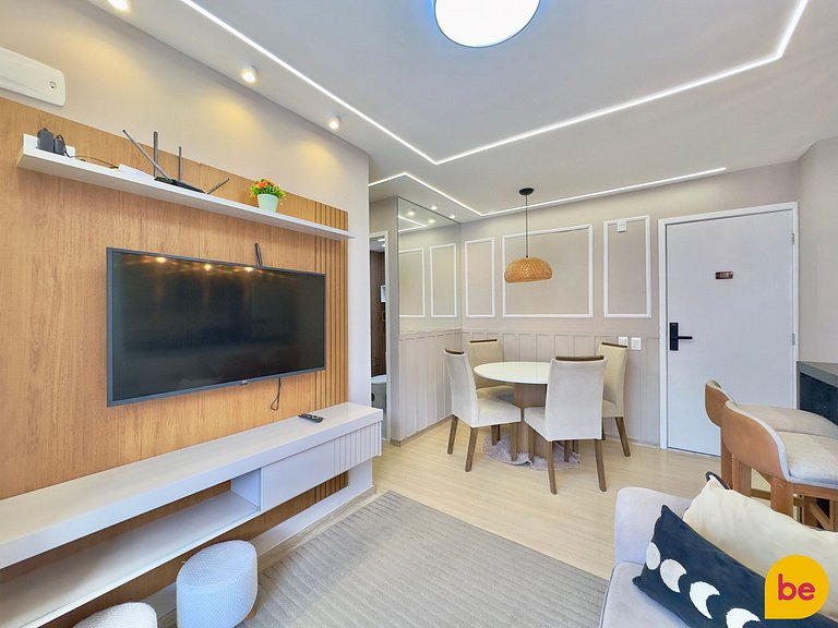 Apartamento novo de 2 Quartos com Vista Mar