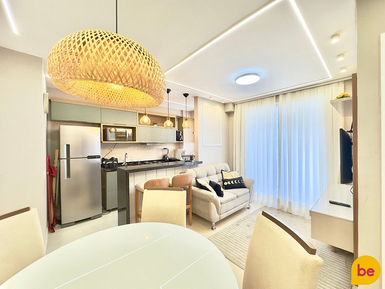 Apartamento novo de 2 Quartos com Vista Mar