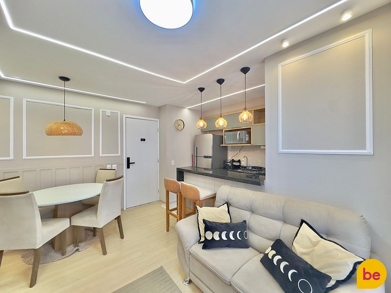 Apartamento novo de 2 Quartos com Vista Mar