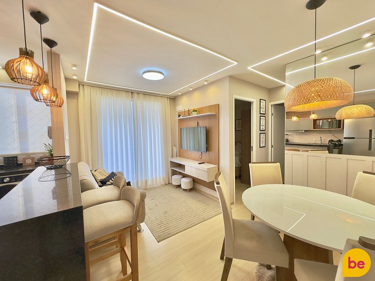 Apartamento novo de 2 Quartos com Vista Mar