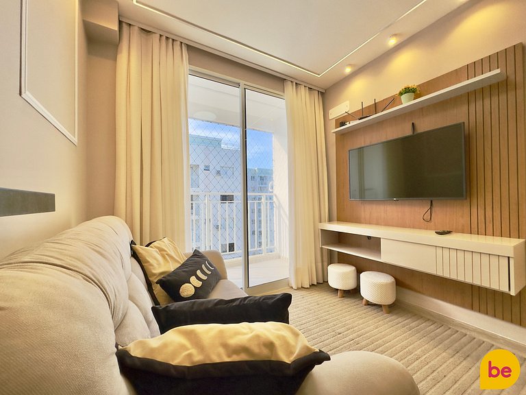 Apartamento novo de 2 Quartos com Vista Mar