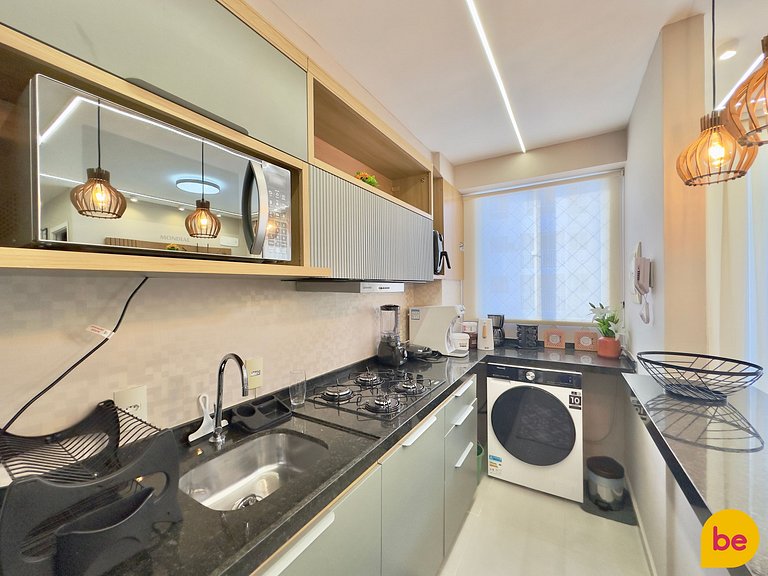 Apartamento novo de 2 Quartos com Vista Mar