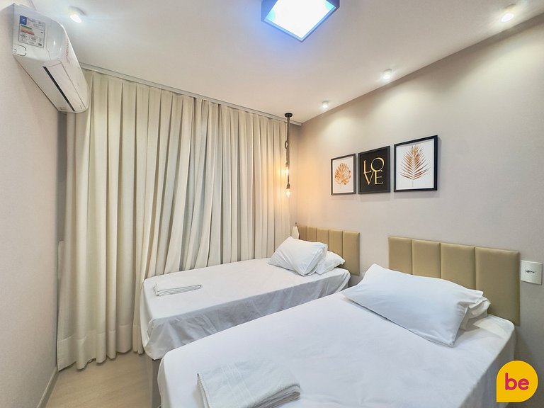 Apartamento novo de 2 Quartos com Vista Mar