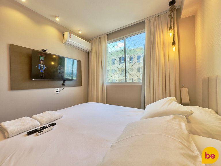 Apartamento novo de 2 Quartos com Vista Mar