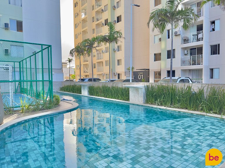 Apartamento novo de 2 Quartos com Vista Mar