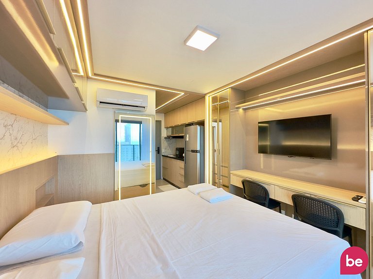 Studio Moderno Vista Mar | Beach Class Meireles