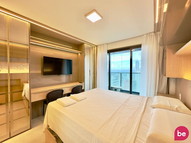 Studio Moderno Vista Mar | Beach Class Meireles