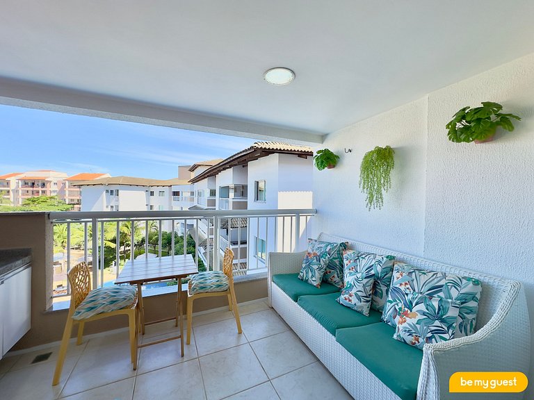 Apartamento 3 Quartos com Vista da Piscina