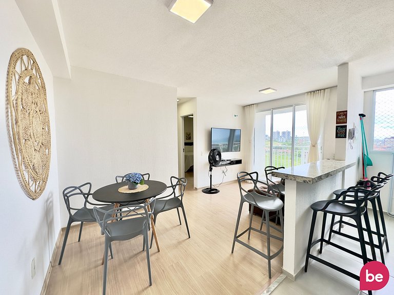 Apartamento completo ao lado da praia
