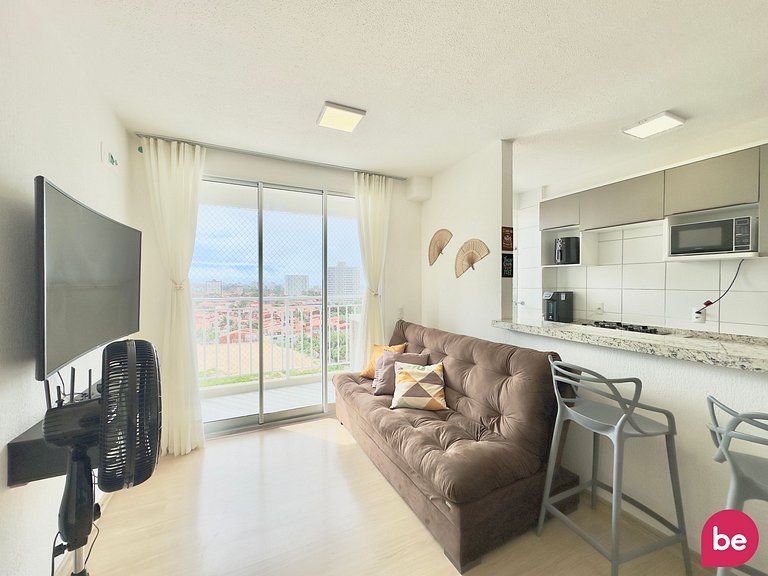 Apartamento completo ao lado da praia