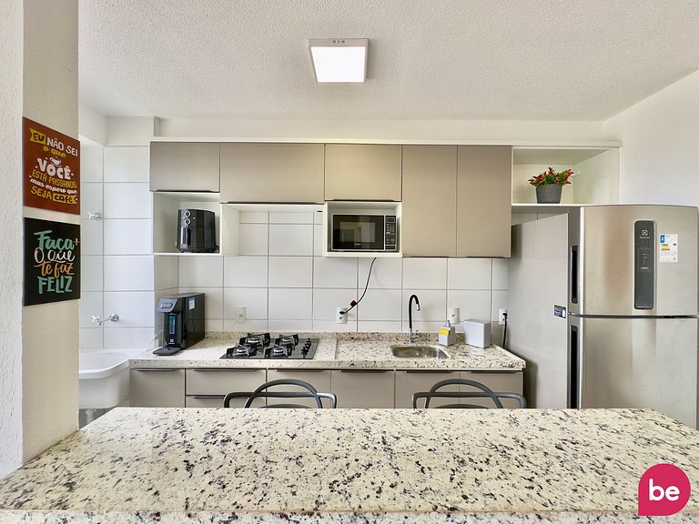 Apartamento completo ao lado da praia