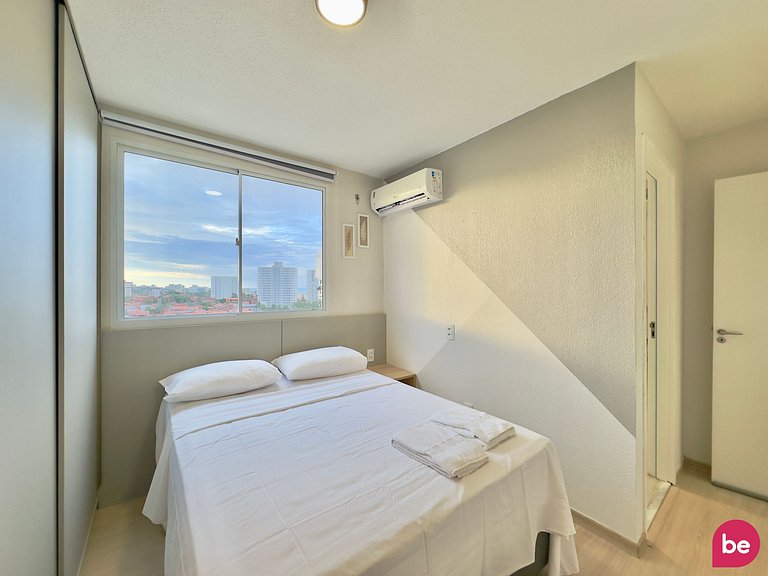 Lindo e completo apartamento com vista mar
