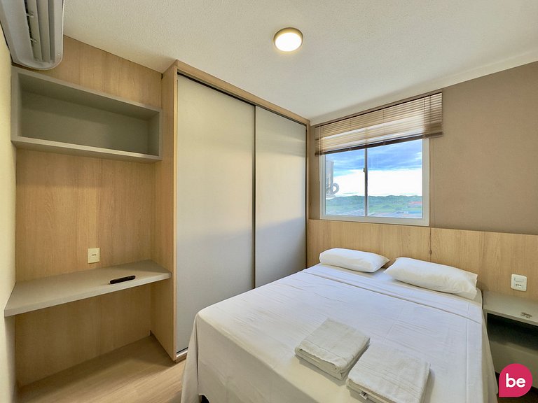 Lindo e completo apartamento com vista mar