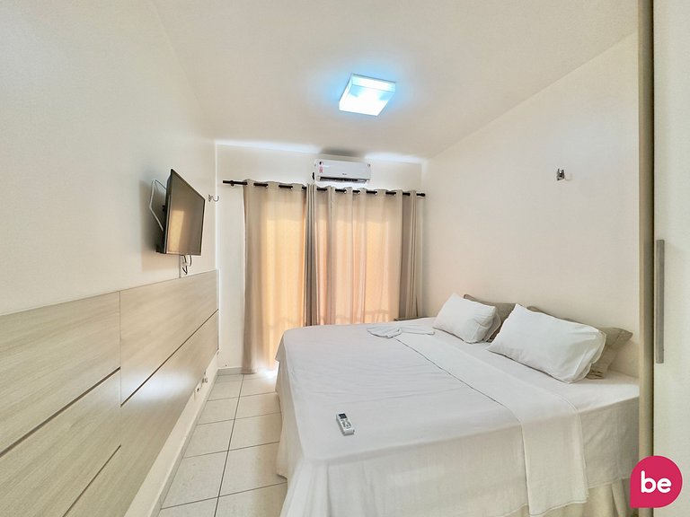Apartamento completo com vista mar no Beach Living