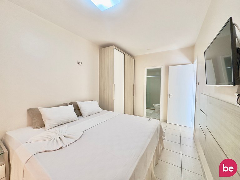 Apartamento completo com vista mar no Beach Living