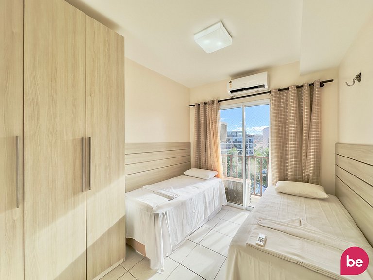 Apartamento completo com vista mar no Beach Living