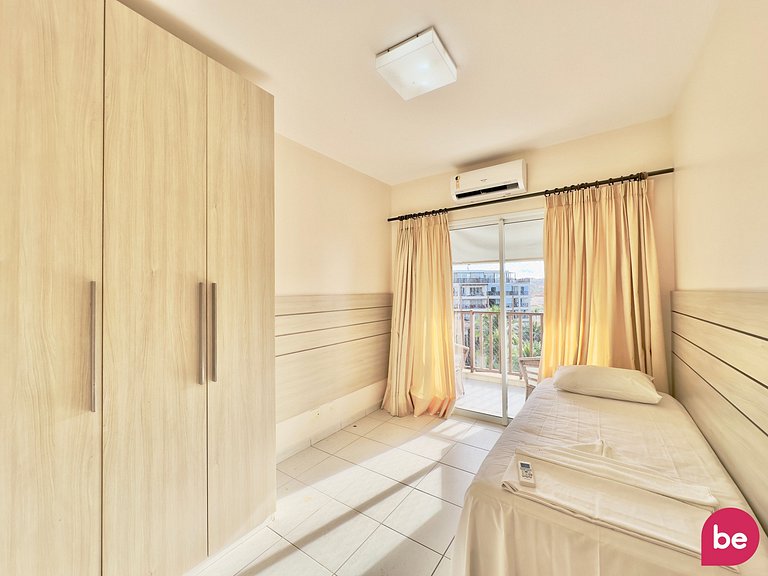 Apartamento completo com vista mar no Beach Living