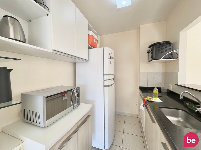 Apartamento completo com vista mar no Beach Living