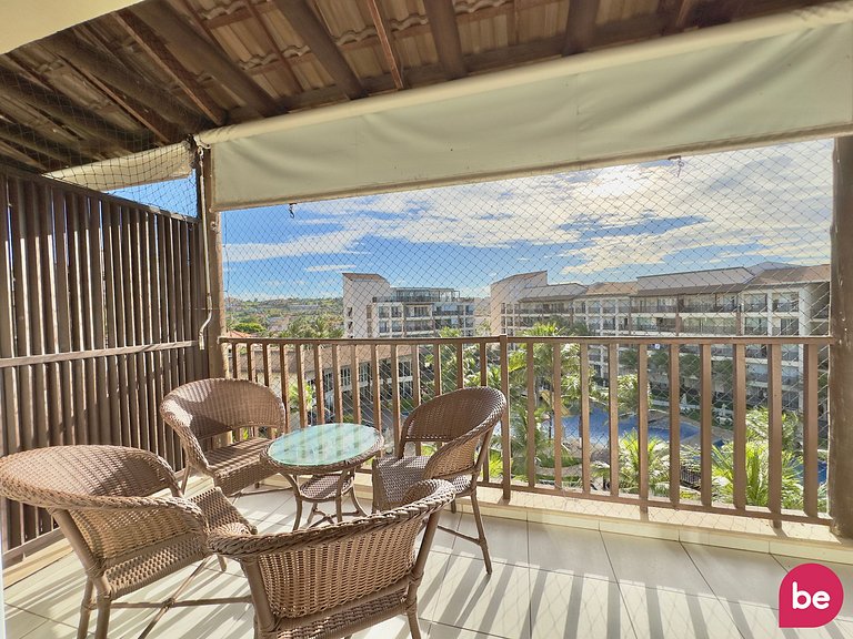 Apartamento completo com vista mar no Beach Living
