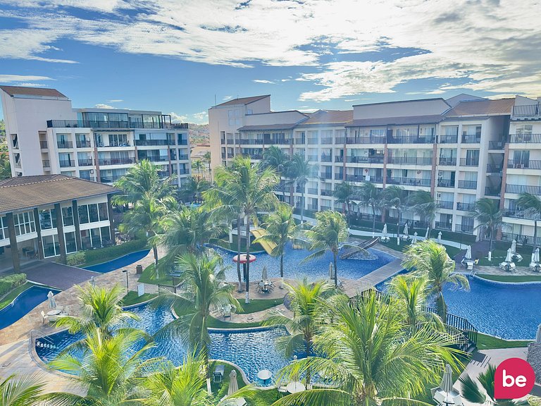 Apartamento completo com vista mar no Beach Living