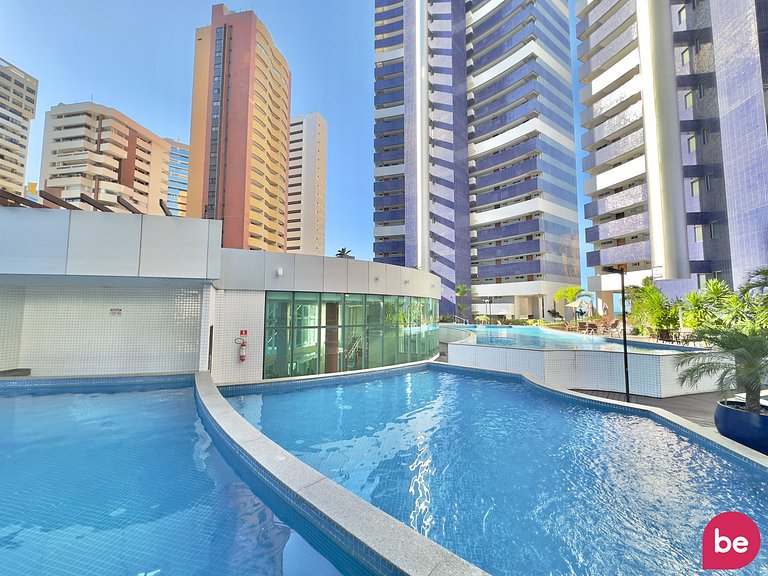 Apto completo e ideal no Beach Class Fortaleza