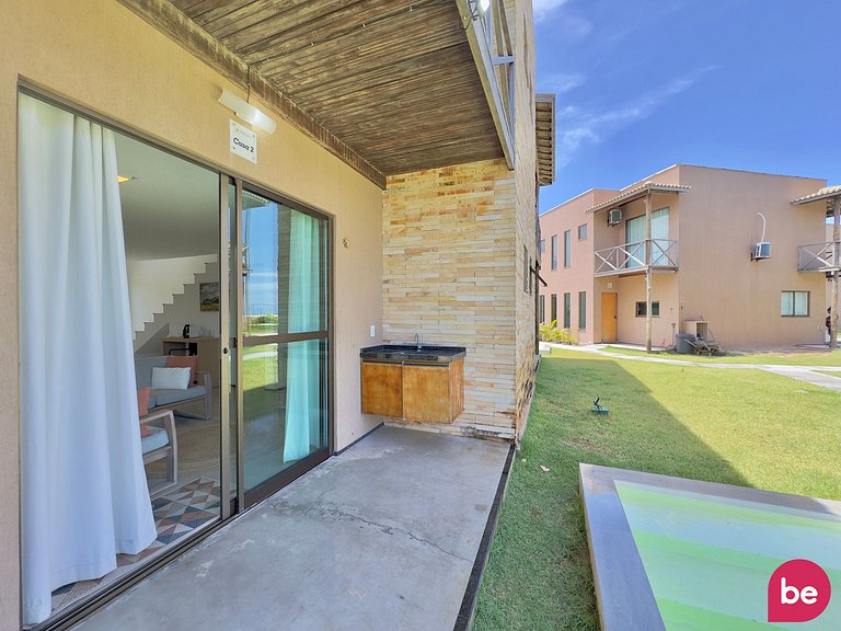Duplex Pé na Areia com Piscina Privativa