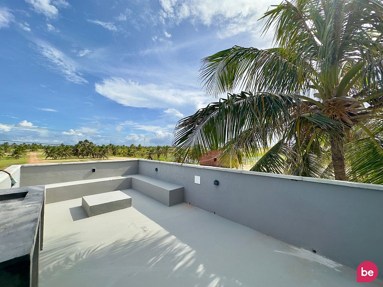 Casa com Piscina e Terraço na Praia do Guajiru
