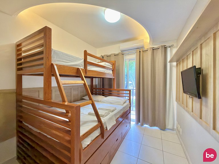 Apto térreo sofisticado no Beach Living