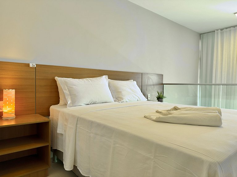 Lindo Loft em resort com acesso a praia