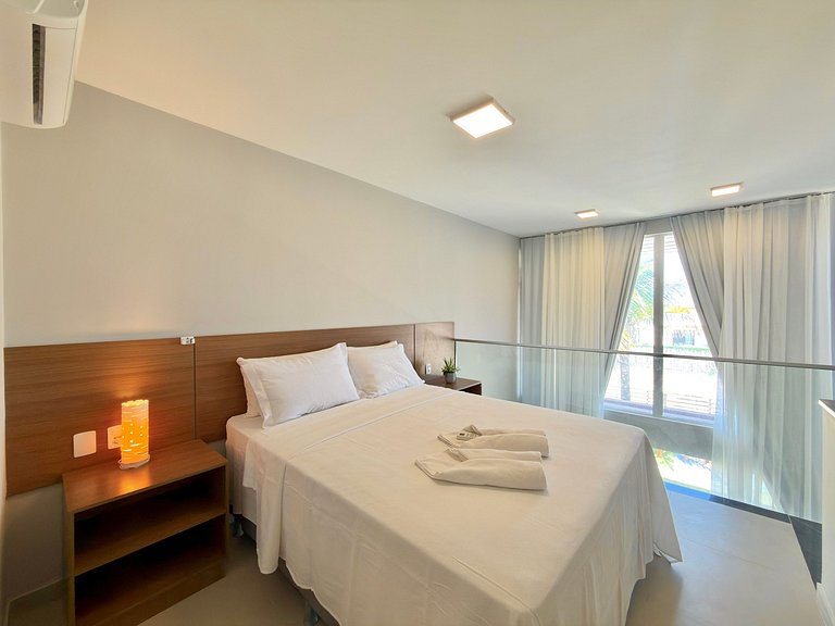 Lindo Loft em resort com acesso a praia