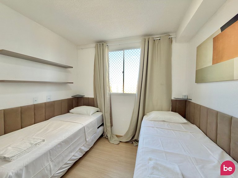 Apartamento Novo de 2 Quartos no Vista Mar