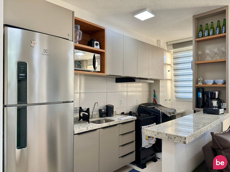 Apartamento Novo de 2 Quartos no Vista Mar