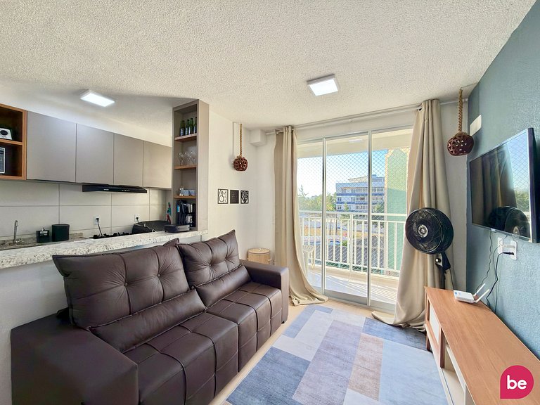 Apartamento Novo de 2 Quartos no Vista Mar