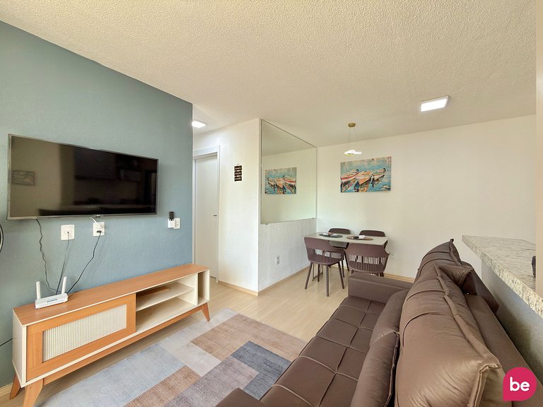 Apartamento Novo de 2 Quartos no Vista Mar