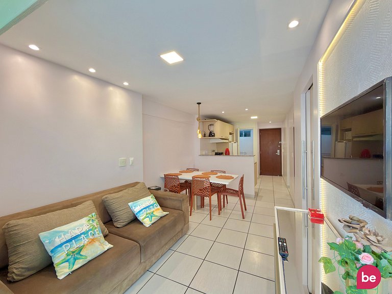 Apartamento de 2 Quartos com Varanda