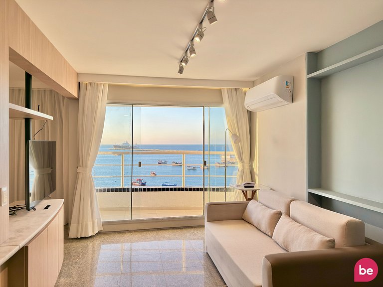 Apto ideal com Vista Panorâmica para o Mar