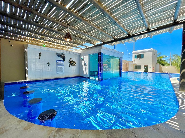 Pousada com belíssima piscina em Morro Branco